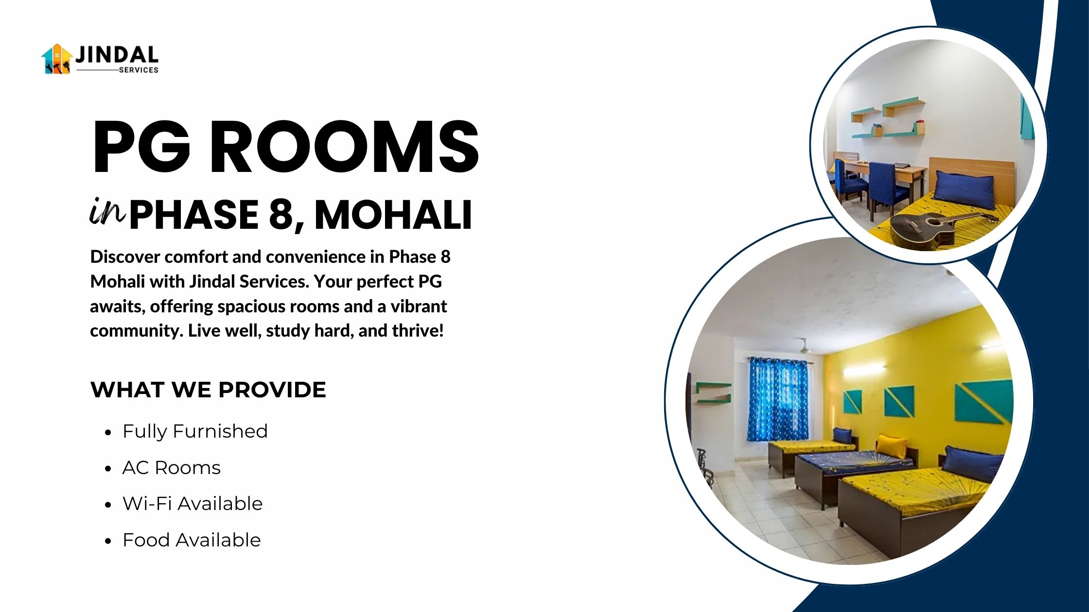 PG Rooms in Phase 8 Mohali