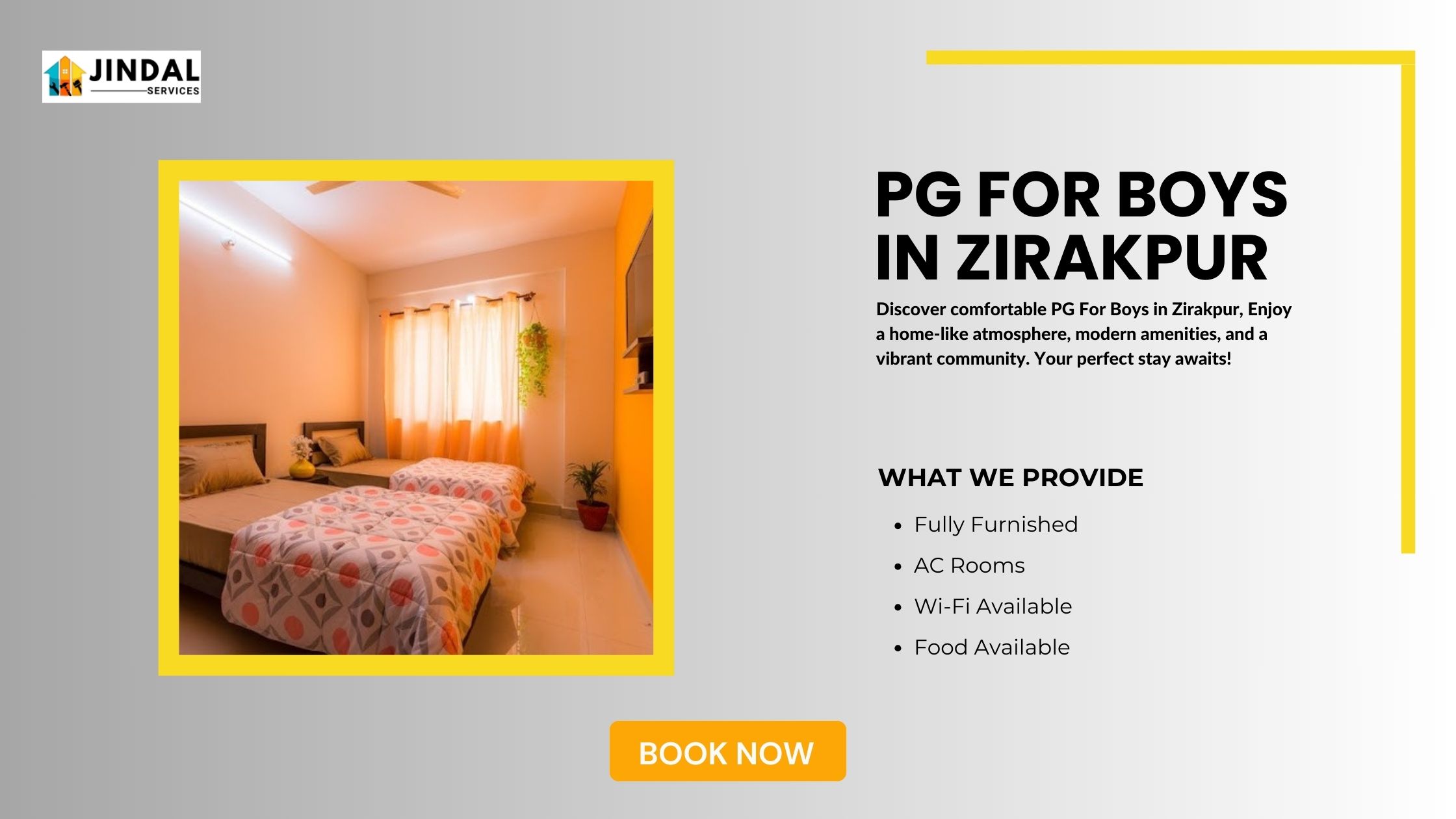 PG For Boys in Zirakpur