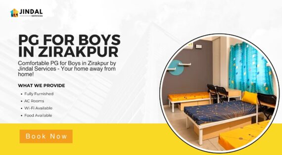 Top-Notch Accommodations: The Finest PG for Boys in Zirakpur by Jindal Services