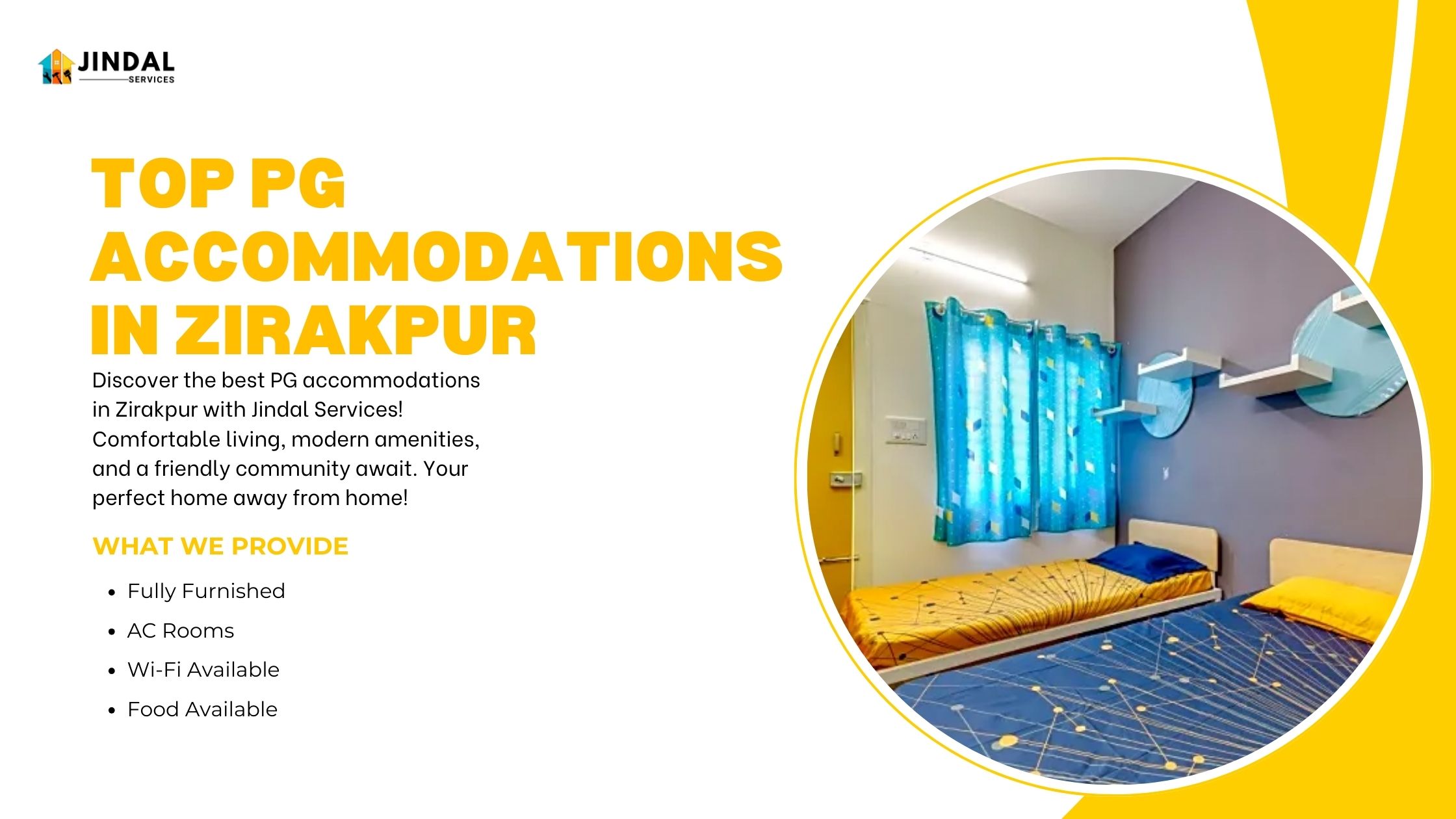 Top PG Accommodations in Zirakpur