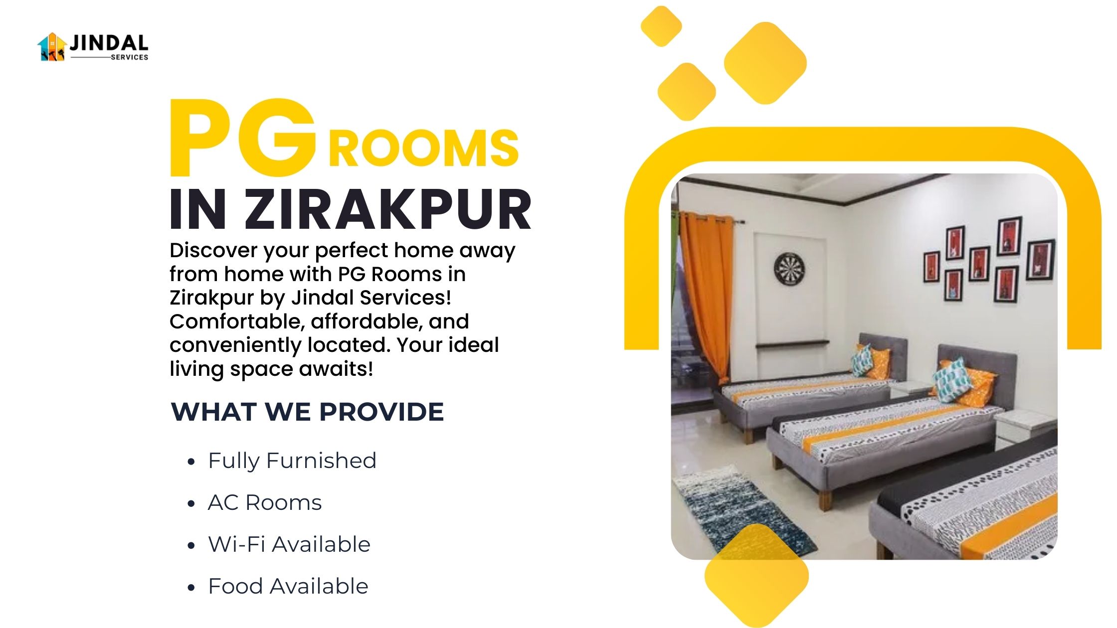 PG Rooms in Zirakpur