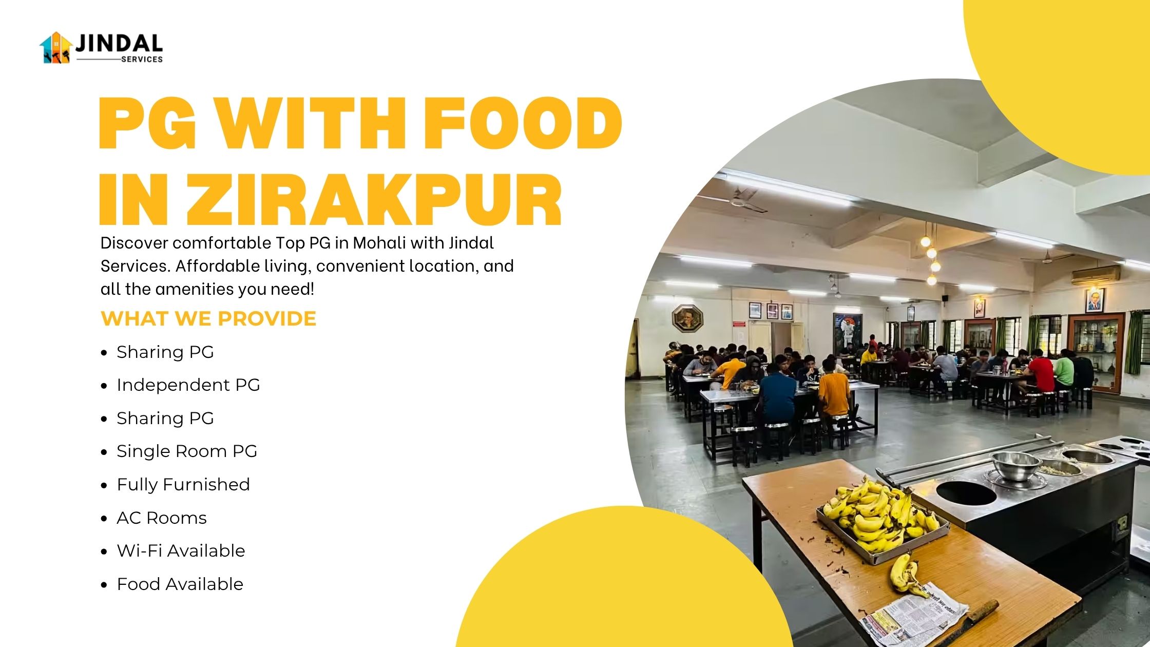 PG With Food in Zirakpur