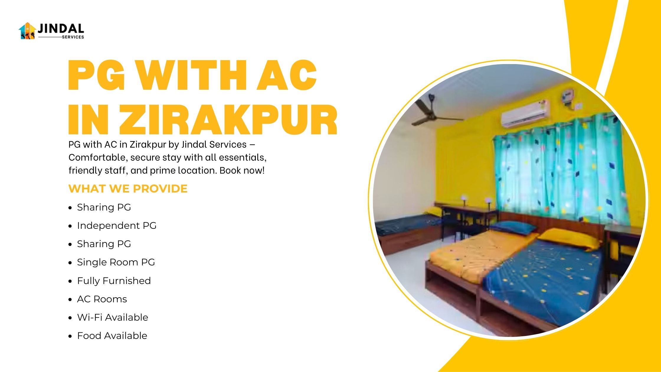 PG With AC in Zirakpur