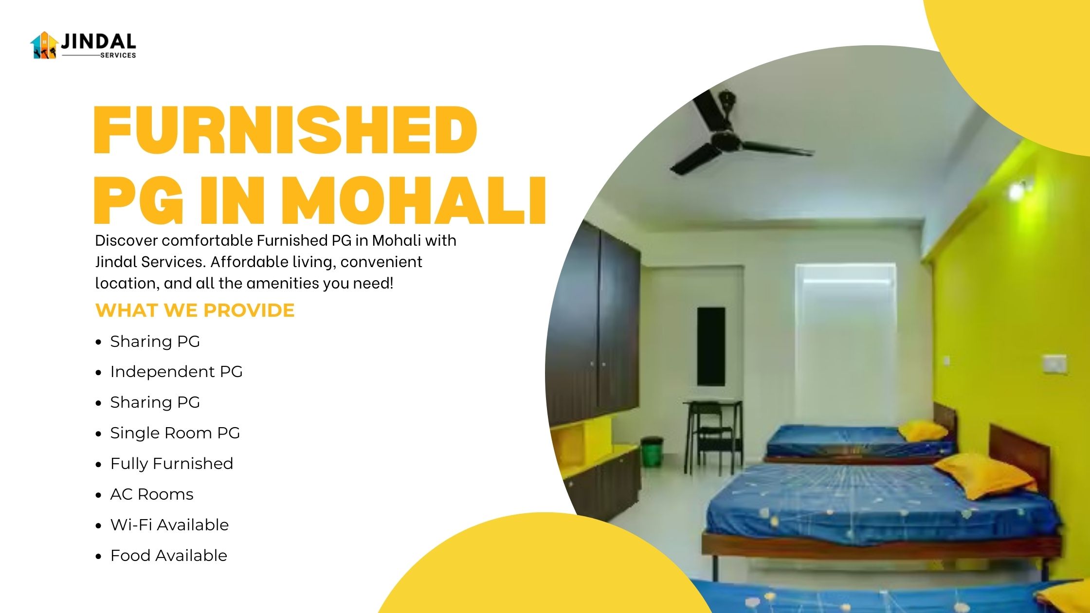 Furnished PG in Mohali
