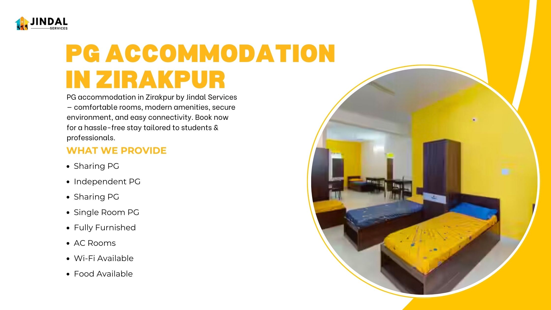 PG Accommodation in Zirakpur