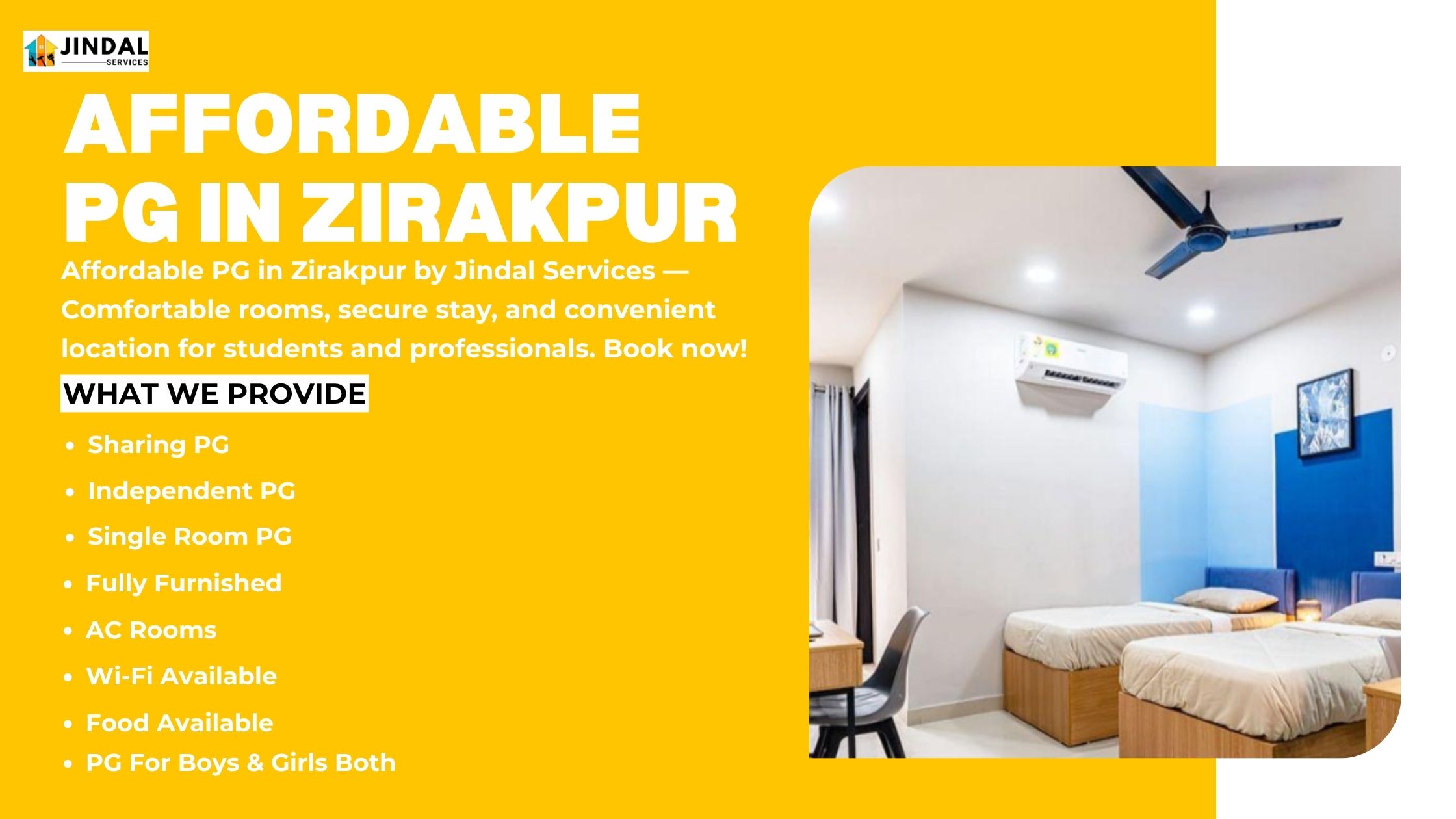 Affordable PG in Zirakpur